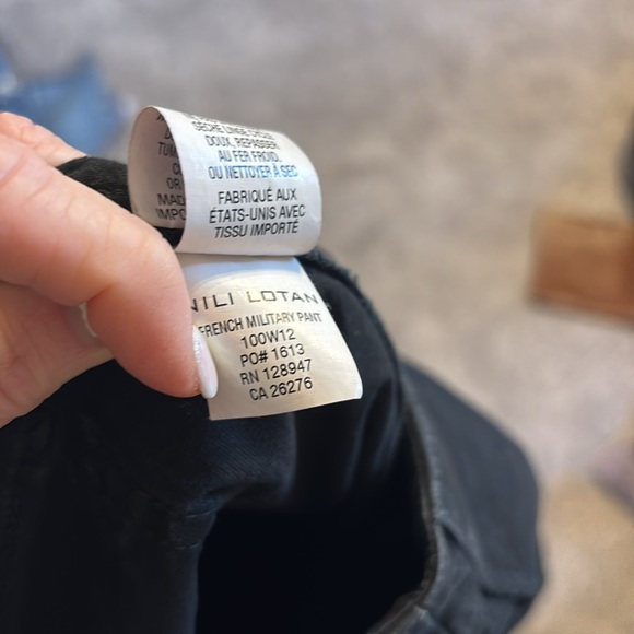 Nili Lotan French Military Cotton Zip Hem Jogger Pant - Picture 7 of 8